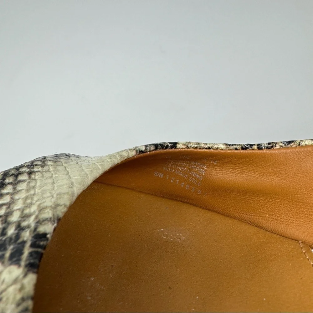 Tory Burch Rosalind Snakeskin Embossed Leather Cork Platform Wedge Sandals
